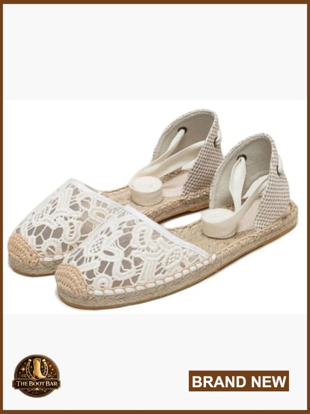 Women's Espadrille Flat Sandals Closed Toe Ankle Wrap Lace Up Summer Shoes - Picture 5 of 7